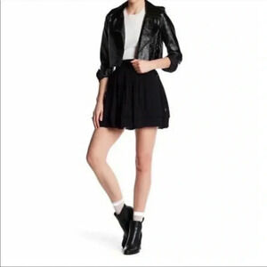 IRO Ginny eyelit mini skirt